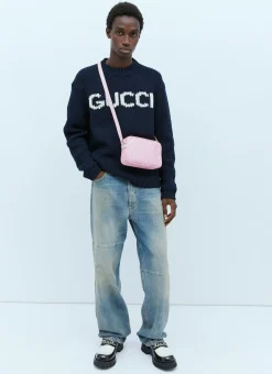 Men Gucci Knitwear^Wool Logo Intarsia Sweater