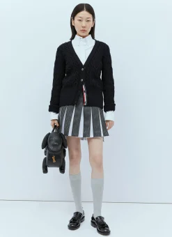 Wool Pinstripe Pleated Skirt>Thom Browne Best