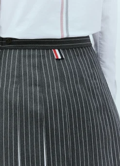 Wool Pinstripe Pleated Skirt></noscript>Thom Browne Best