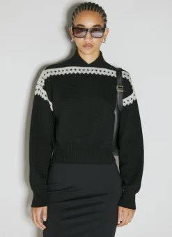 Wool Small V Neck Sweater>Saint Laurent Online