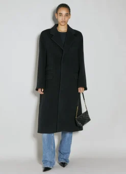 Wool Tailored Maxi Coat></noscript>Saint Laurent Discount
