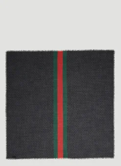 Men Gucci Scarves^Wool Web Shawl