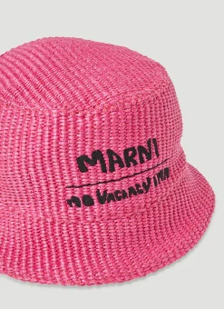 Men Marni x No Vacancy Hats^Woven Bucket Hat