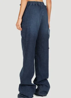 Wraparound Denim Pants></noscript>Ottolinger Hot