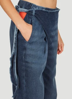 Wraparound Denim Pants></noscript>Ottolinger Hot