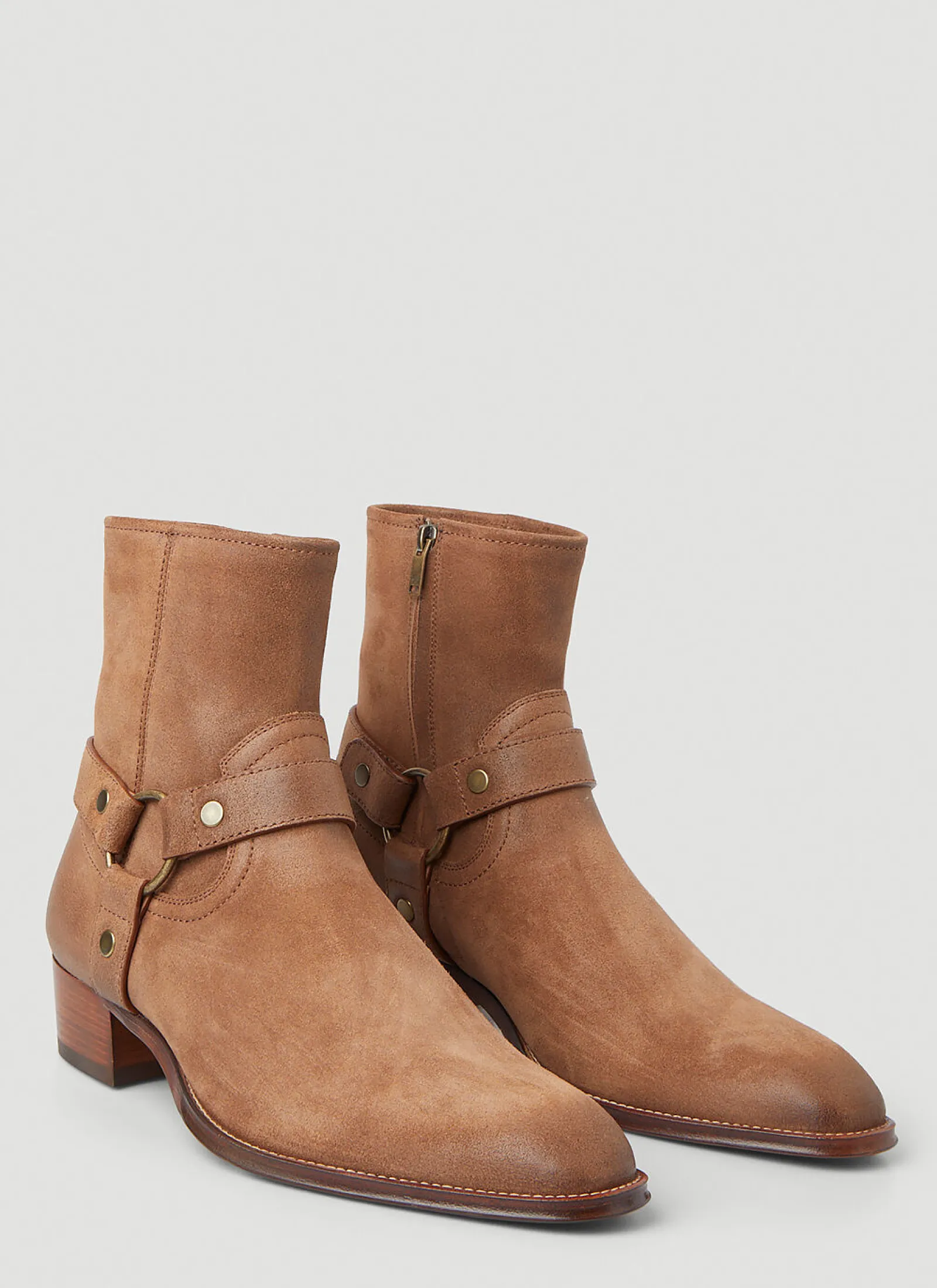 Men Saint Laurent Boots^Wyatt Harness Ankle Boots
