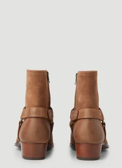 Men Saint Laurent Boots^Wyatt Harness Ankle Boots