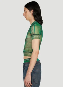 Men Ottolinger Tops^X Brook Hsu Mesh Polo Top