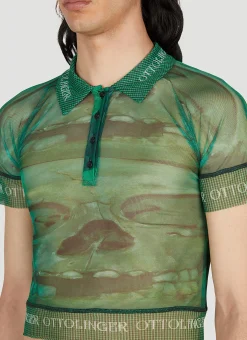 Men Ottolinger Tops^X Brook Hsu Mesh Polo Top