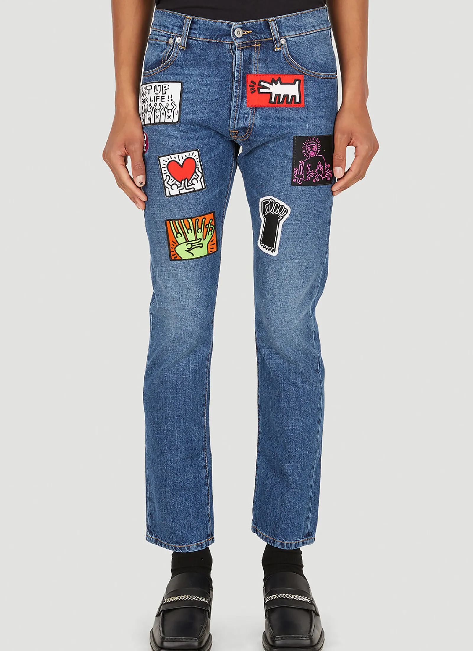 Men Honey Fucking Dijon Jeans^X Keith Haring Jeans