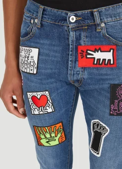 Men Honey Fucking Dijon Jeans^X Keith Haring Jeans