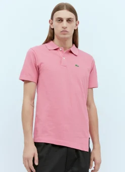 Men Comme des Garçons SHIRT Polo Shirts^X Lacoste Logo Embroidery Twisted Polo Shirt