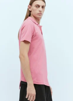 Men Comme des Garçons SHIRT Polo Shirts^X Lacoste Logo Embroidery Twisted Polo Shirt