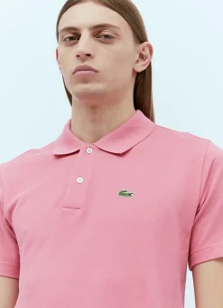 Men Comme des Garçons SHIRT Polo Shirts^X Lacoste Logo Embroidery Twisted Polo Shirt