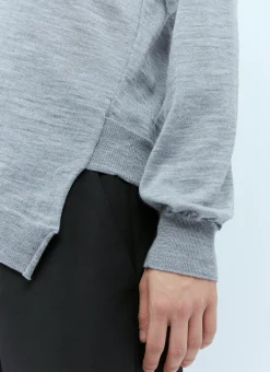 Men Comme des Garçons SHIRT Knitwear^X Lacoste Logo Embroidery Twisted Sweater