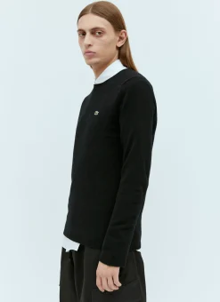 Men Comme des Garçons SHIRT Knitwear^X Lacoste Logo Patch Knit Swater