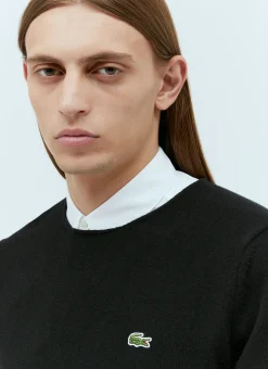 Men Comme des Garçons SHIRT Knitwear^X Lacoste Logo Patch Knit Swater