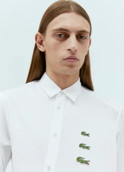 Men Comme des Garçons SHIRT Shirts^X Lacoste Logo Twisted Shirt