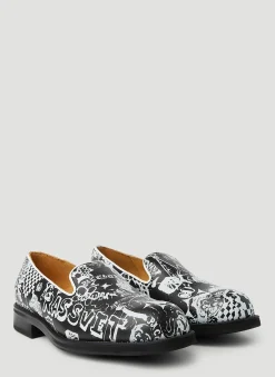 Men Rassvet Loafers^X Paccbet Graphic Print Loafers