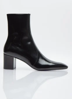 Men Saint Laurent Boots^Xiv Zipped Leather Boots