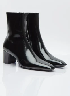 Men Saint Laurent Boots^Xiv Zipped Leather Boots