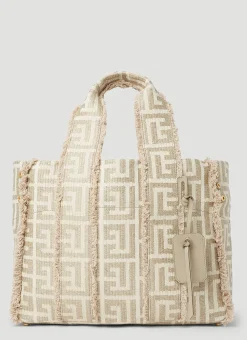 Men Balmain Tote Bags^Xxl Monogram Tote Bag