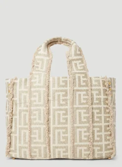 Men Balmain Tote Bags^Xxl Monogram Tote Bag