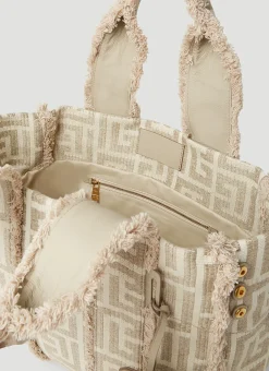 Men Balmain Tote Bags^Xxl Monogram Tote Bag