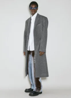 Men Y/Project Coats^Y Belt Brushed Wool Coat