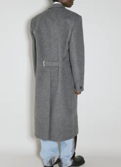 Men Y/Project Coats^Y Belt Brushed Wool Coat