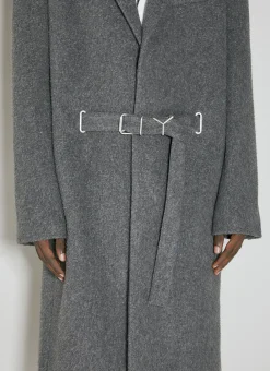 Men Y/Project Coats^Y Belt Brushed Wool Coat