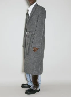 Men Y/Project Coats^Y Belt Brushed Wool Coat