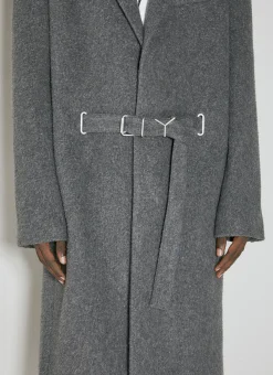 Men Y/Project Coats^Y Belt Brushed Wool Coat