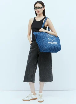 Yenky Logo Embroidery Denim Tote Bag>Isabel Marant Hot