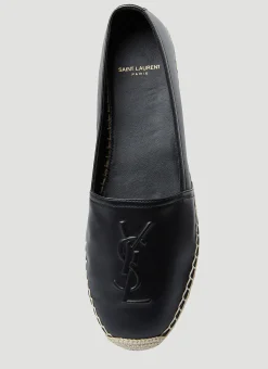 Ysl Embossed Flat Espadrilles><noscript><img width=