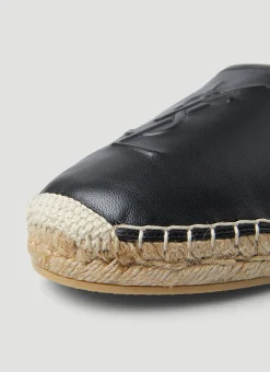 Ysl Embossed Flat Espadrilles><noscript><img width=