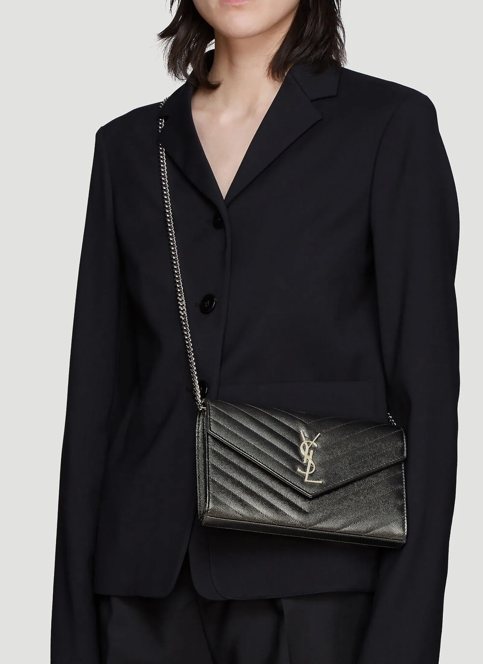 Men Saint Laurent Wallets & Cardholders^Ysl Monogrammed Wallet Bag