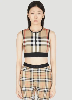 Zadie Check Crop Top>Burberry Best