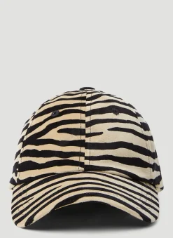 Men Paco Rabanne Hats^Zebra Print Baseball Cap