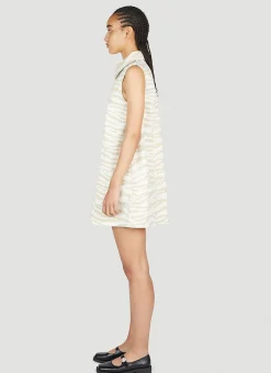 Zebra Print Mini Dress></noscript>GANNI Clearance