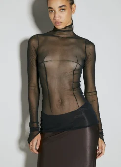 Zenia Long Sleeve High Neck Top></noscript>Ann Demeulemeester Best