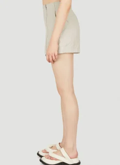 Zip Front Shorts><noscript><img width=