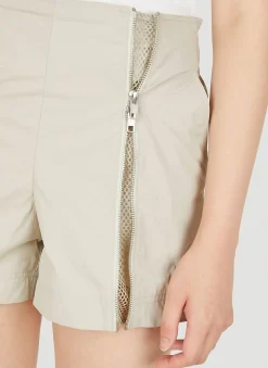 Zip Front Shorts><noscript><img width=