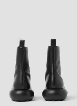 Zip Up Leather Ankle Boots><noscript><img width=
