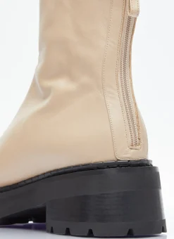 Zip Up Leather Boots>BY FAR New