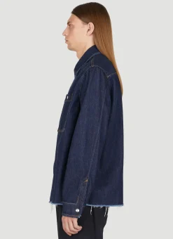 Men Lanvin Shirts^Zipped Denim Overshirt