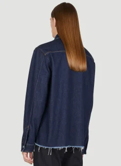Men Lanvin Shirts^Zipped Denim Overshirt