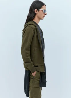 Men Stone Island Sweatshirts^Zip-Up Compass Patch Hooded Sweatshirt