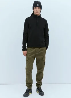 Men Stone Island Knitwear^Zip-Up Compass Patch Knit Sweater